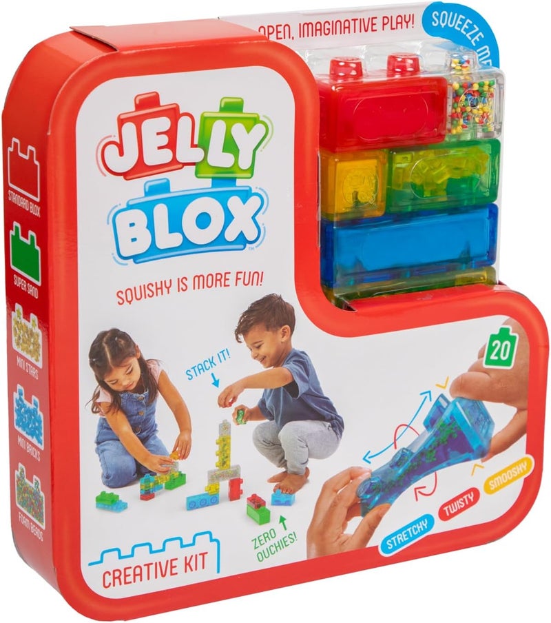 Jelly Blox - Creative Kit | Squishy Is More Fun! | Unique Squishy Building System | For Ouch-Free, Open, Imaginative Play | For Boys And Girls Ages 2+ - Image 2